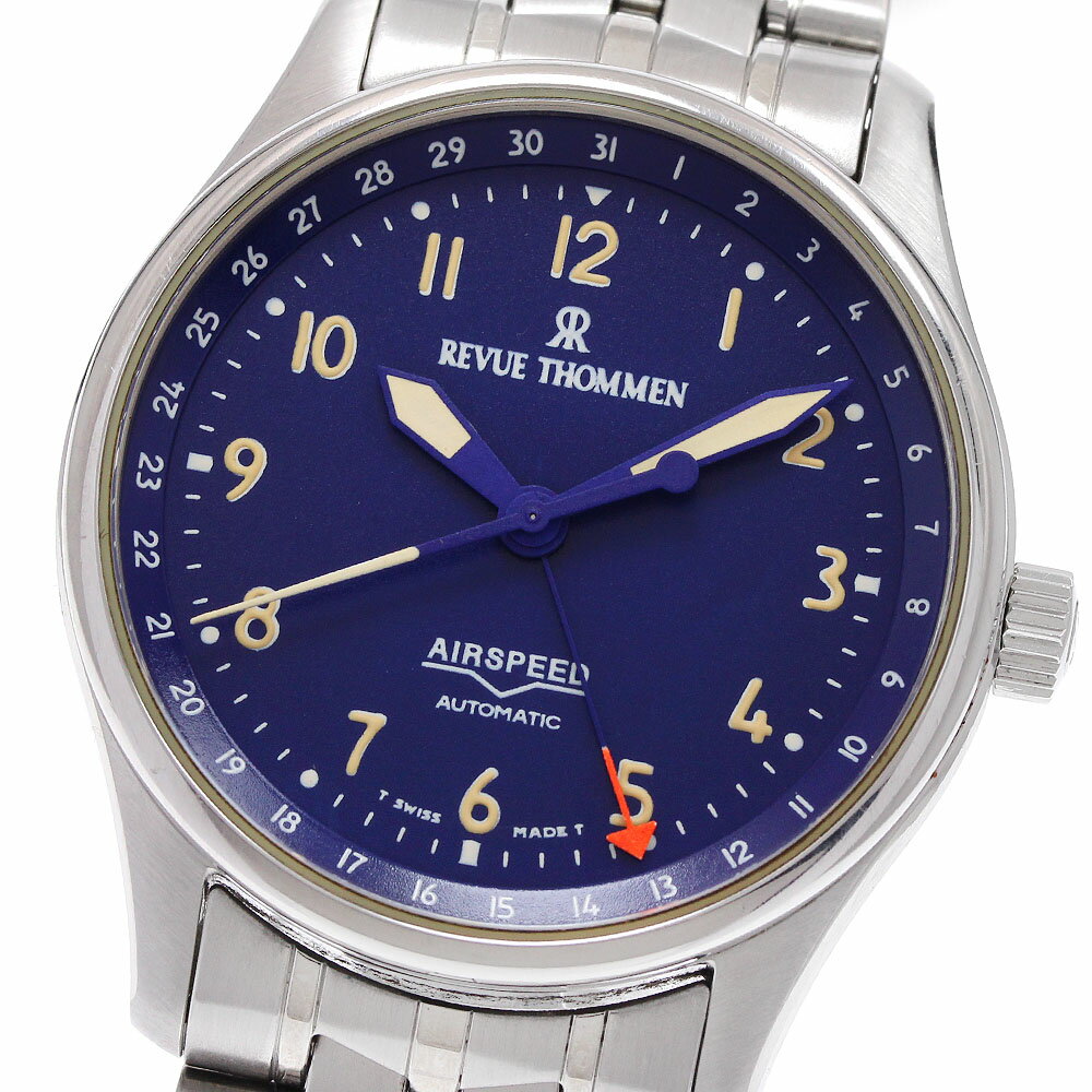 レビュートーメン REVUE THOMMEN 6110005 エアスピード ポインターデイト 自動巻き メンズ _932953【中..