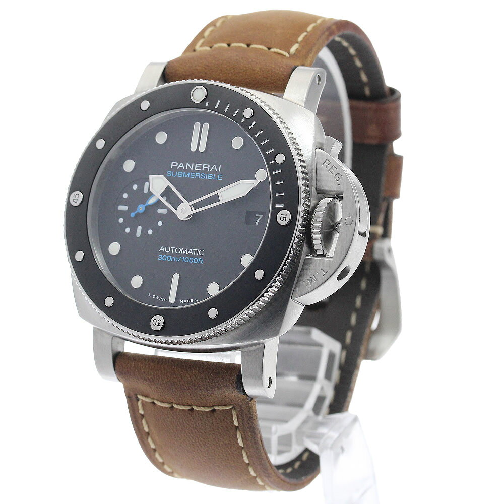 CLOSERのパネライ PANERAI PAM00683 サブマーシブル 42mm デイト 自動巻き メンズ 美品 _940121【中古】｜アングル2