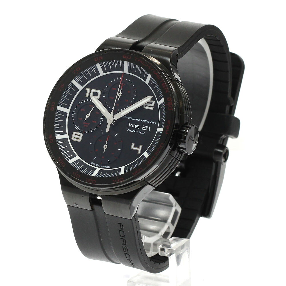 ベルト訳あり ポルシェデザイン Porsche Design P6360.43 フラットシックス クロノグラフ デイデイト 自動 closer01-10255186 CLOSER サンプル画像2