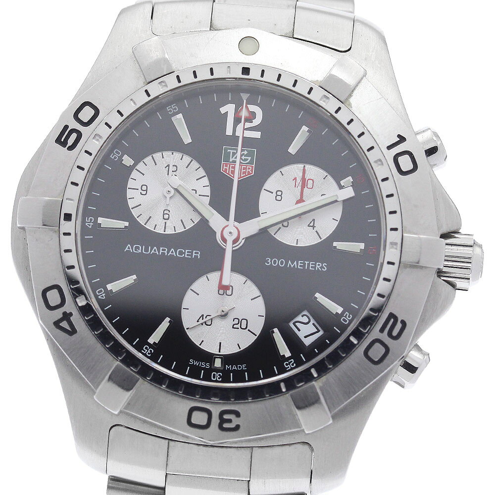 タグホイヤー TAG HEUER CAF1110.BA0804 アクアレーサー クロノグラフ クォー ...