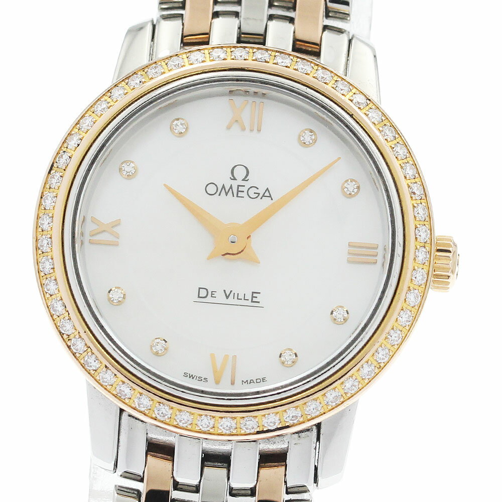 其它 - オメガ OMEGA 424.25.24.60.55.001 デビル プレステージ ベゼルダイヤ クォーツ レディース _940158【中古】