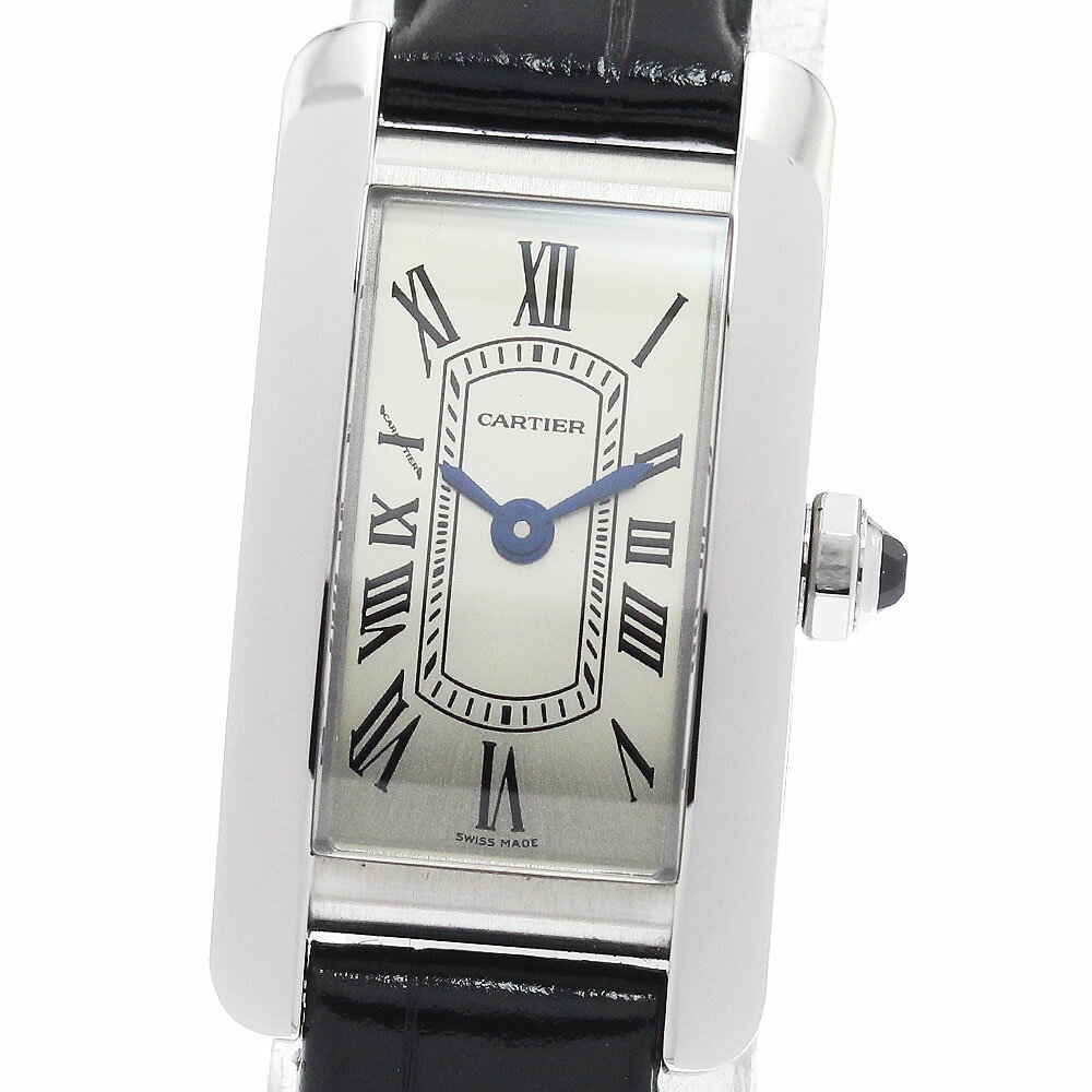 樂天商城 - カルティエ CARTIER WSTA0081 タンクアメリカン ミニ クォーツ レディース 箱・保証書付き_940251【中古】