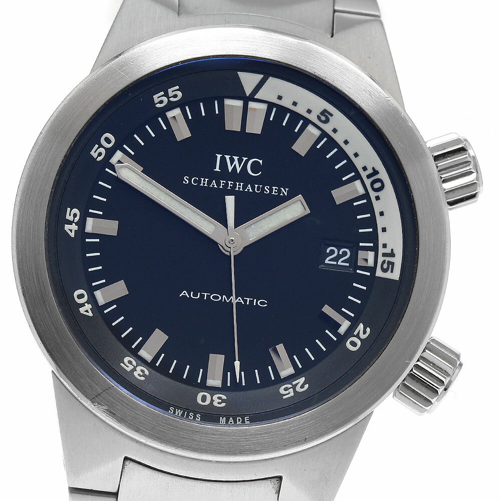 IWC IWC SCHAFFHAUSEN IW354805 アクアタイマー デイト 自動巻き メンズ ...