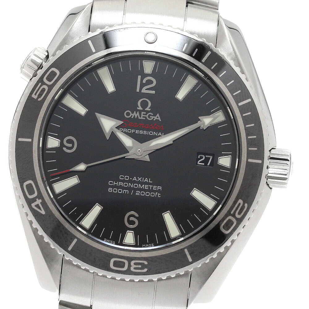 オメガ OMEGA 222.30.42.20.01.001 シーマスター プラネットオーシャン デイト 自動巻き メンズ _942222【中古】