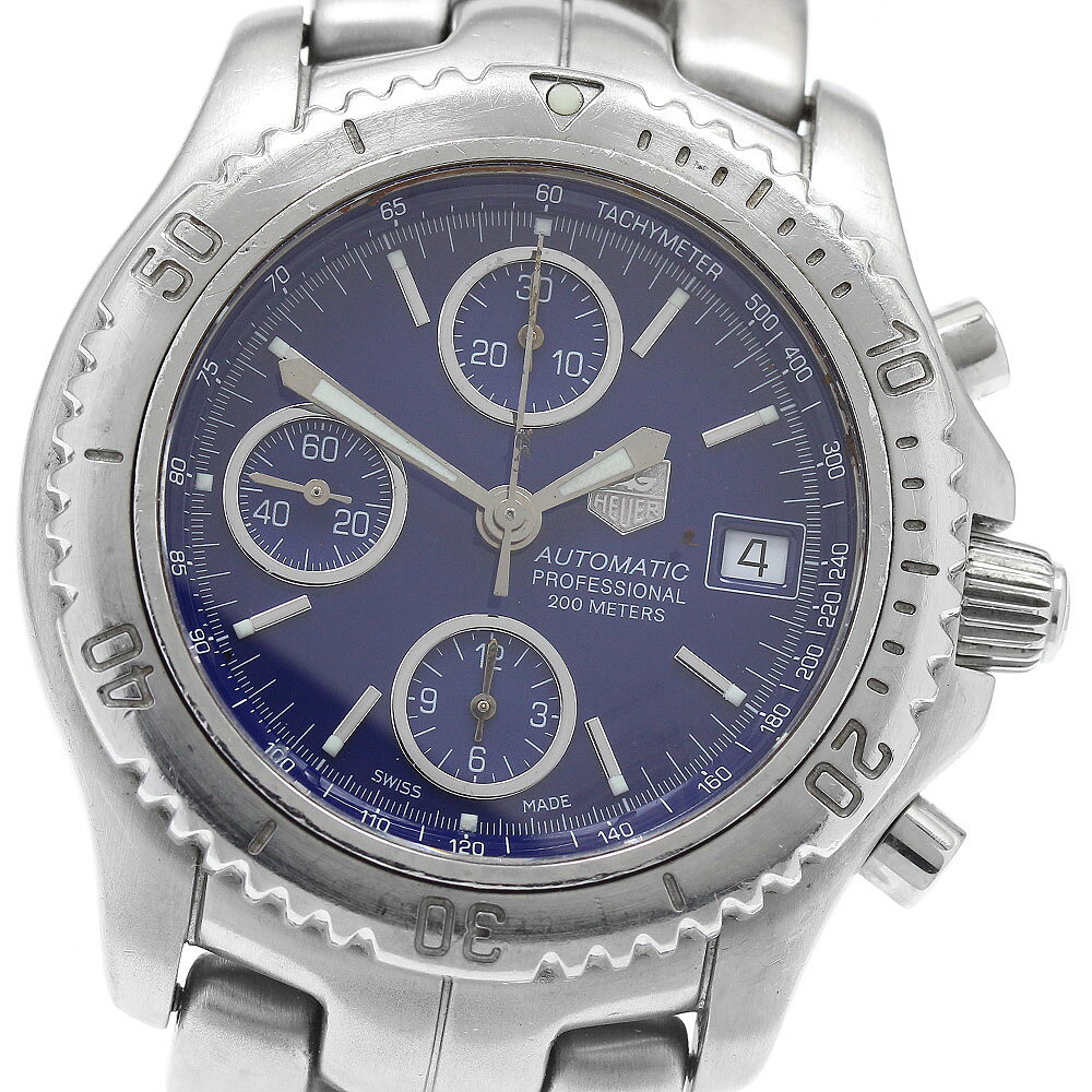 タグホイヤー TAG HEUER CT2110 リンク デイト クロノグラフ 自動巻き メンズ _934444【中古】
