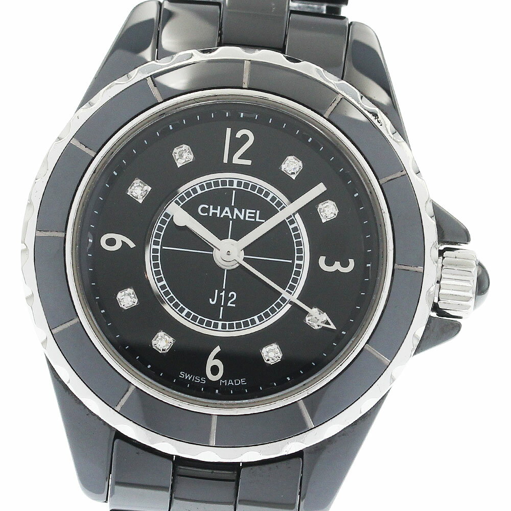 シャネル CHANEL H2569 J12 黒セラミック