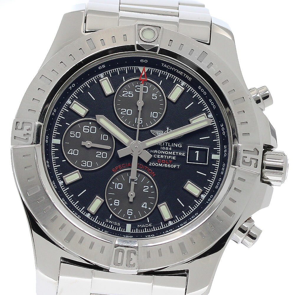 樂天商城 - ブライトリング BREITLING A13388 コルト クロノグラフ オートマチック 自動巻き メンズ 箱・保証書付き_934663【中古】