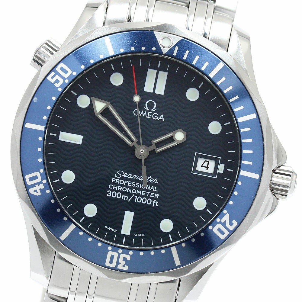 オメガ OMEGA 2531.80 シーマスター300 デイト 自動巻き メンズ 保証書付き_934817【中古】