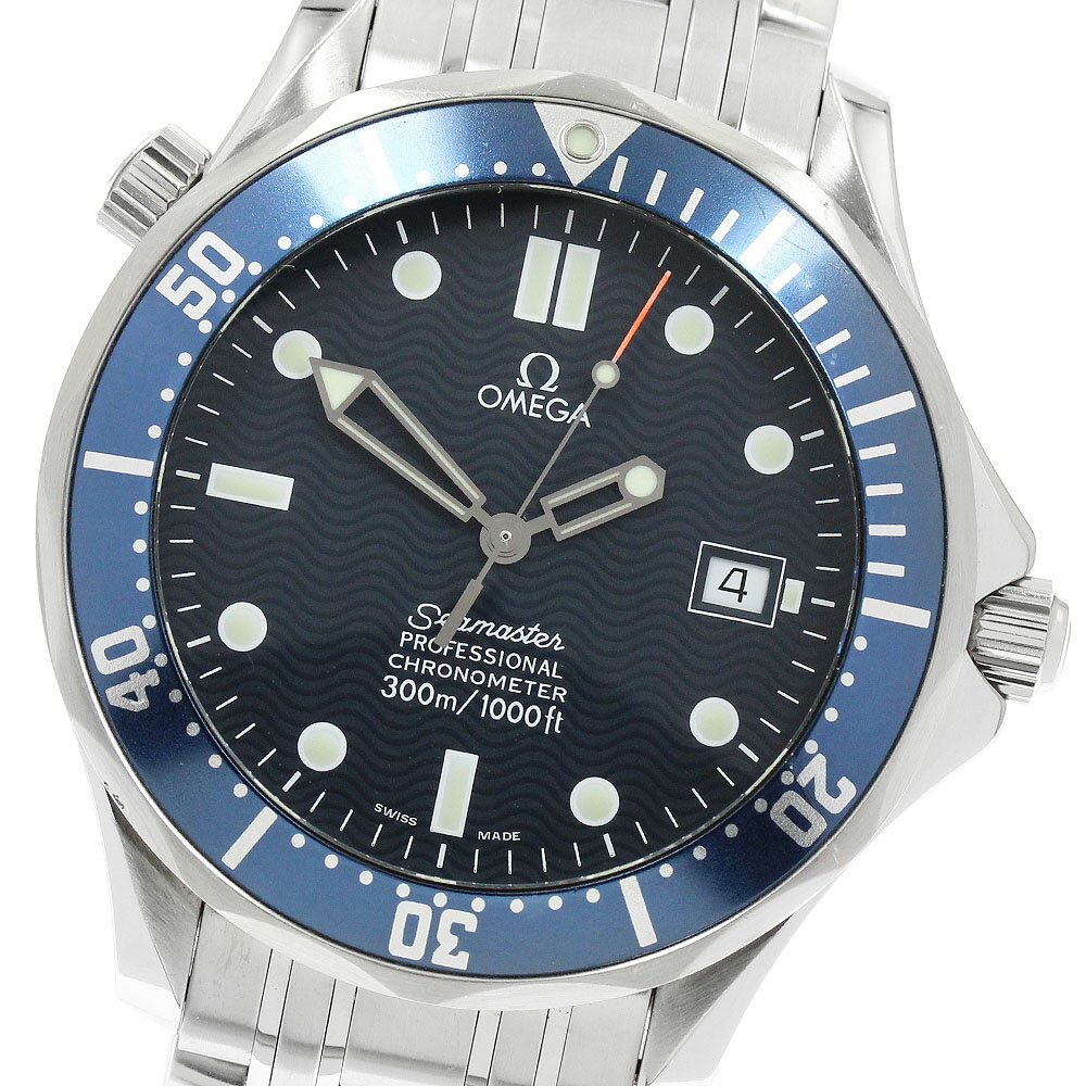 オメガ OMEGA 2531.80 シーマスター300 デイト 自動巻き メンズ 保証書付き_940105【中古】
