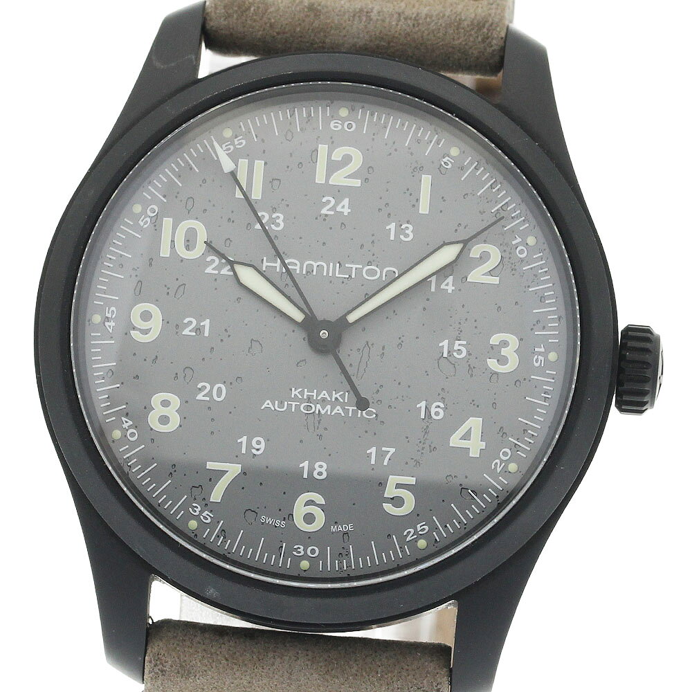 ハミルトン HAMILTON H702150 カーキ フィールド 自動巻き メンズ 箱・保証書付き_941835【中古】