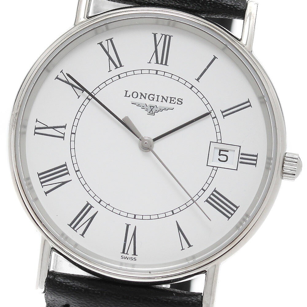 ロンジン LONGINES L4.720.4 グランドクラシック デイト クォーツ メンズ 良品 _941920【中古】
