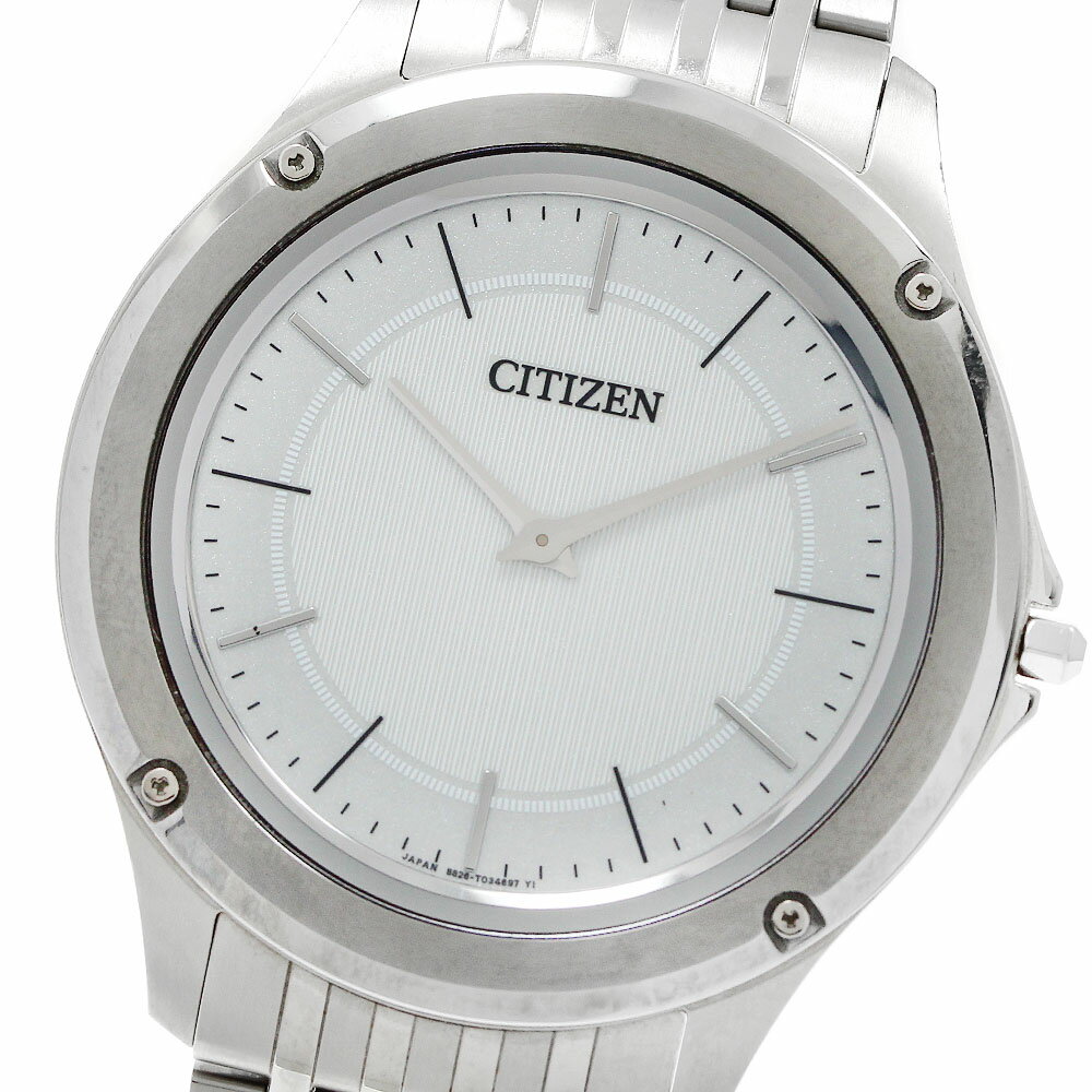 シチズン CITIZEN AR5000-68A/8826-T022812 エコドライブワン ソーラー メンズ 良品 箱 保証書付き_942284【中古】