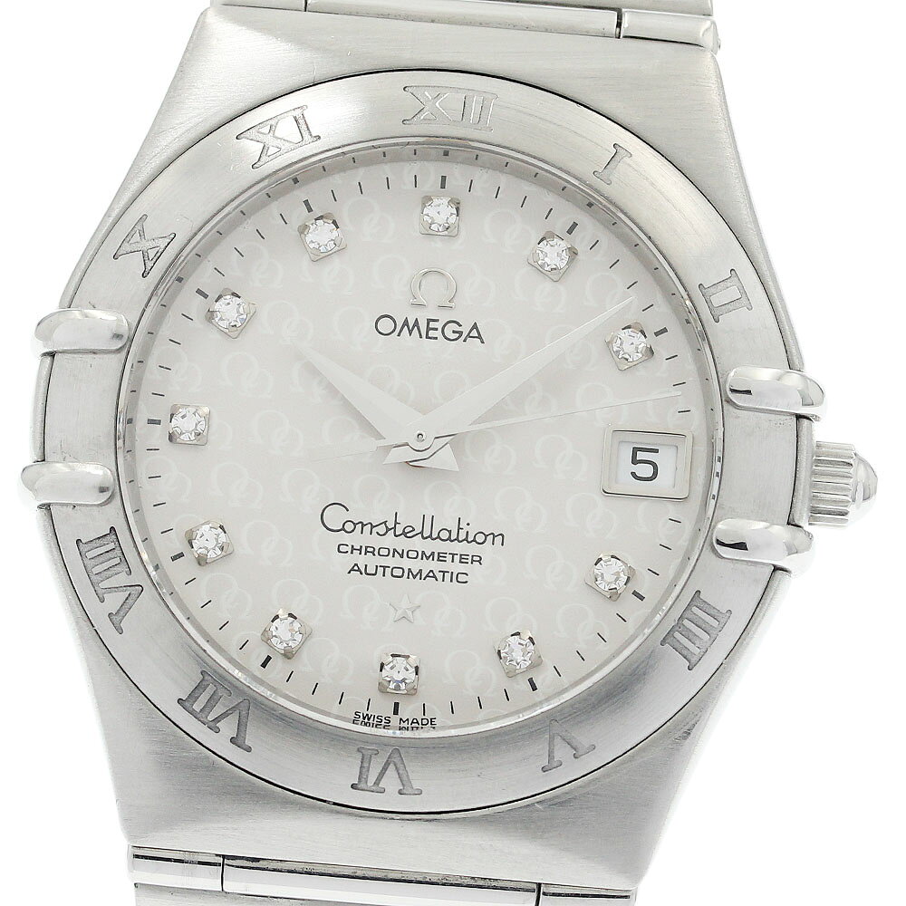 オメガ OMEGA 1504.35 コンステレーション 50周年 デイト 11Pダイヤ 自動巻き メンズ 保証書付き_942585【中古】