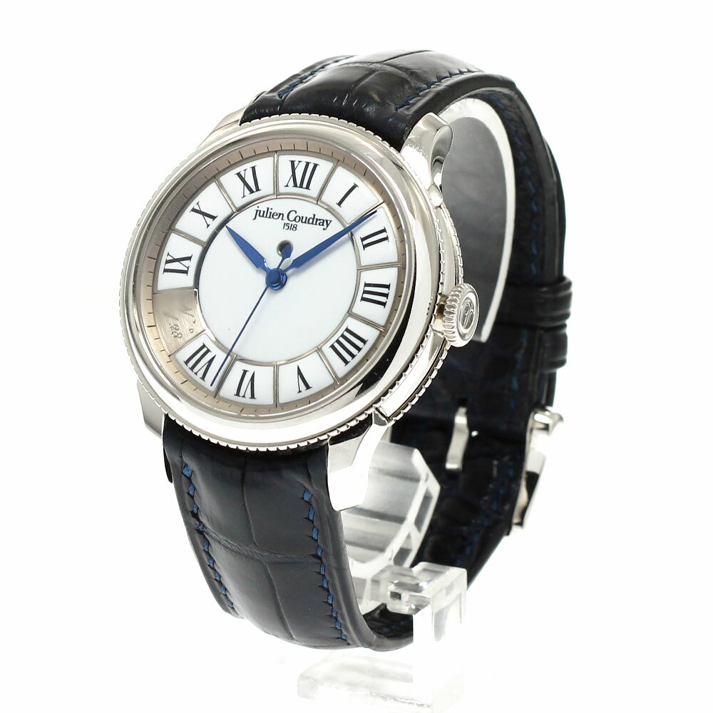 ジュリアン・クドレー 1518 JULIEN COUDRAY 1518 マニュファクチュラ 1528 PT950 手巻き メンズ 箱・保証書付き_916136【中古】