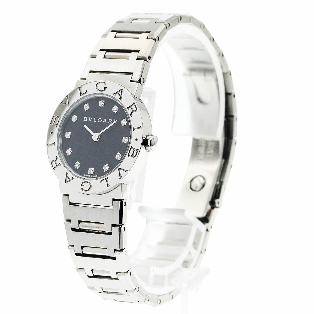 ブルガリ BVLGARI BB26SS ブルガリブルガリ 12Pダイヤ クォーツ レディース 良品 保証書付き_938655【中古】