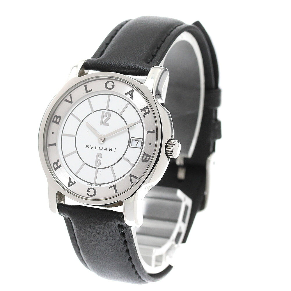 CLOSERのブルガリ BVLGARI ST35S ソロテンポ デイト クォーツ メンズ 美品 _943136【中古】｜アングル2