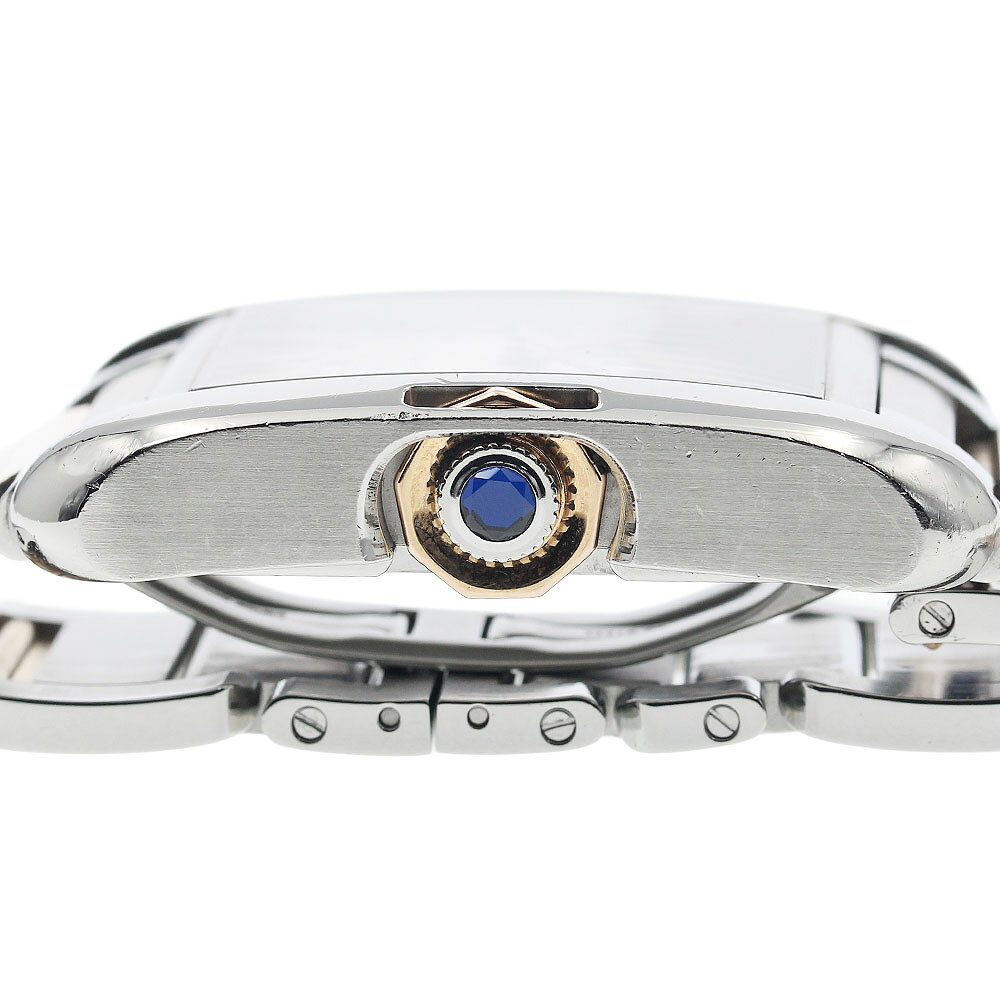 カルティエ CARTIER W5310006 タンクアングレースXL デイト コンビ 自動巻き メンズ _808724【中古】