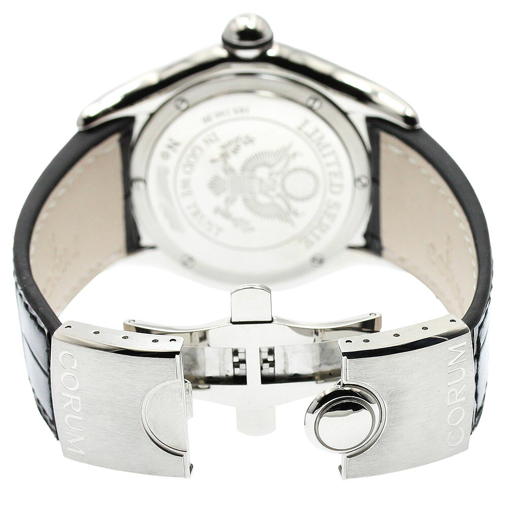 CLOSERのコルム CORUM 163.150.20 バブル アメリカンフラッグ 9.11 限定モデル デイト クォーツ メンズ _942632【ev10】【中古】｜アングル3