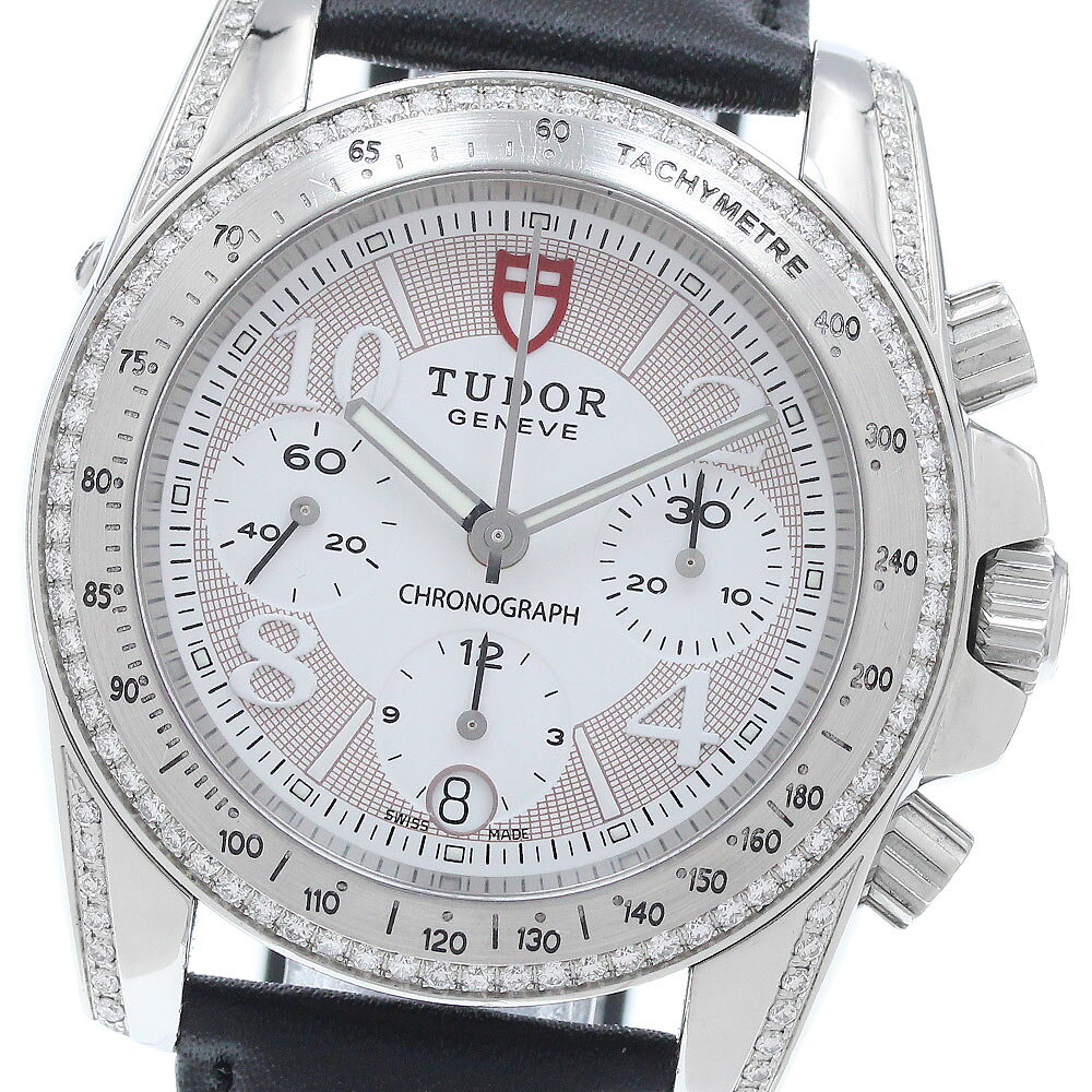 チュードル TUDOR 20310 クラシック ラグ ベゼルダイヤ クロノグラフ 自動巻き メンズ _942565【中古】