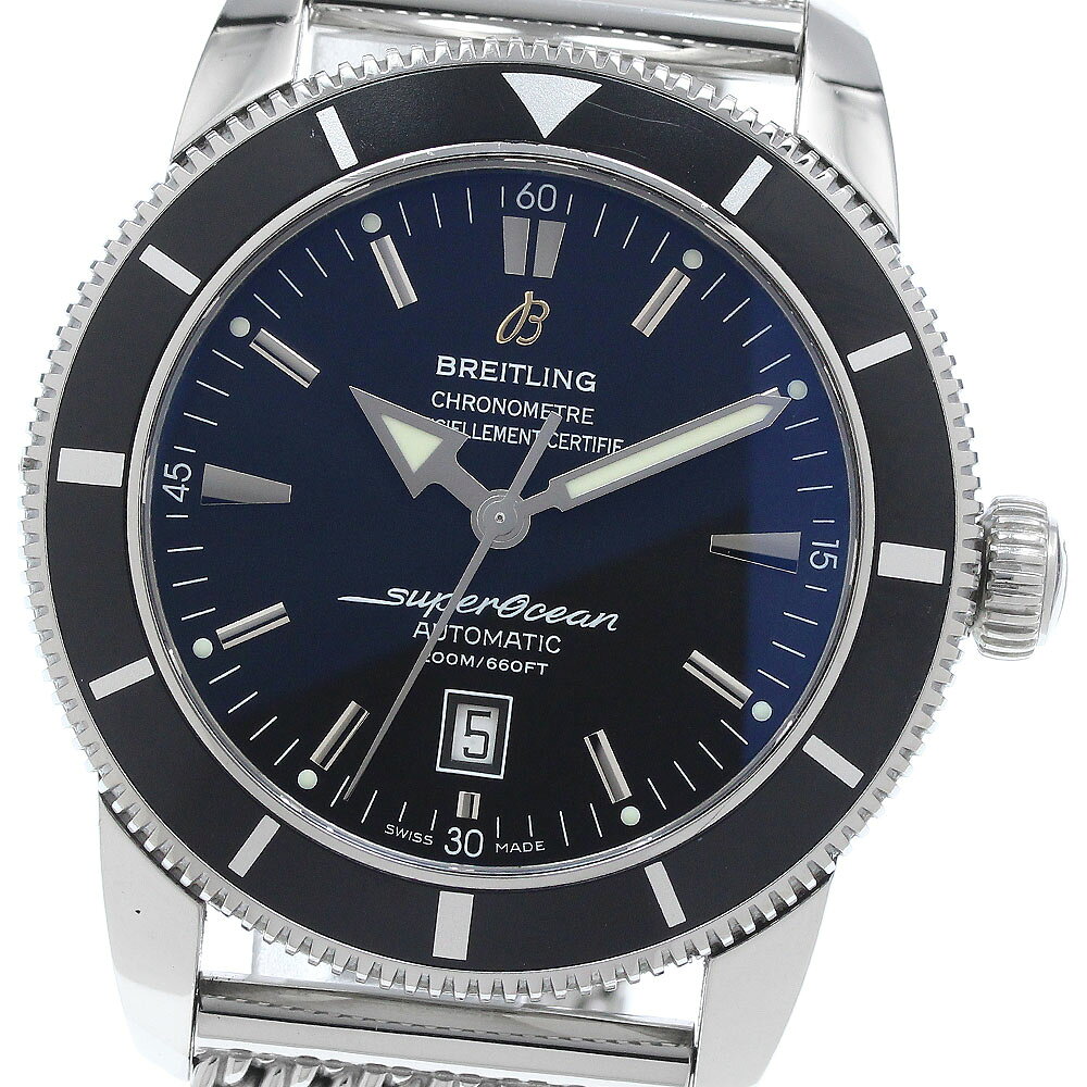 ブライトリング BREITLING A17320 スーパーオーシャン ヘリテージ46 デイト 自動巻き メンズ _936143【中古】