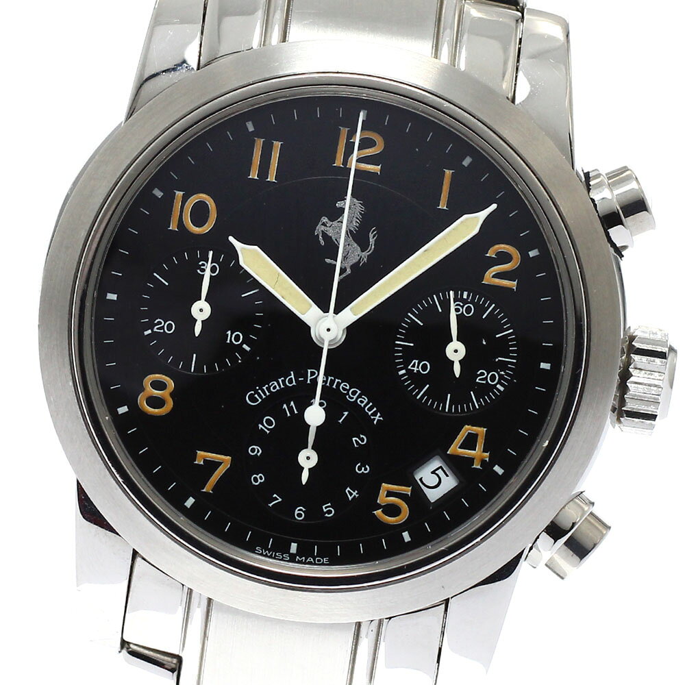 ジラール・ペルゴ GIRARD PERREGAUX 8020 フェラーリ クロノグラフ デイト 自動巻き メンズ _943604【中古】