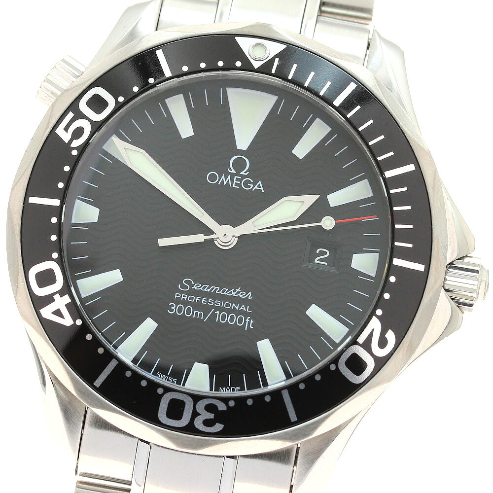 オメガ OMEGA 2264.50 シーマスター300 デイト クォーツ メンズ 良品 _93364 ...