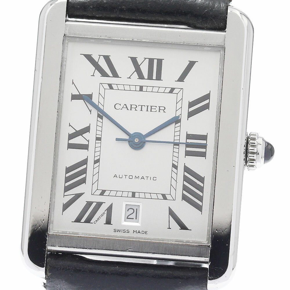カルティエ CARTIER WSTA0029 タンクソロXL デイト 自動巻き メンズ _943432【中古】