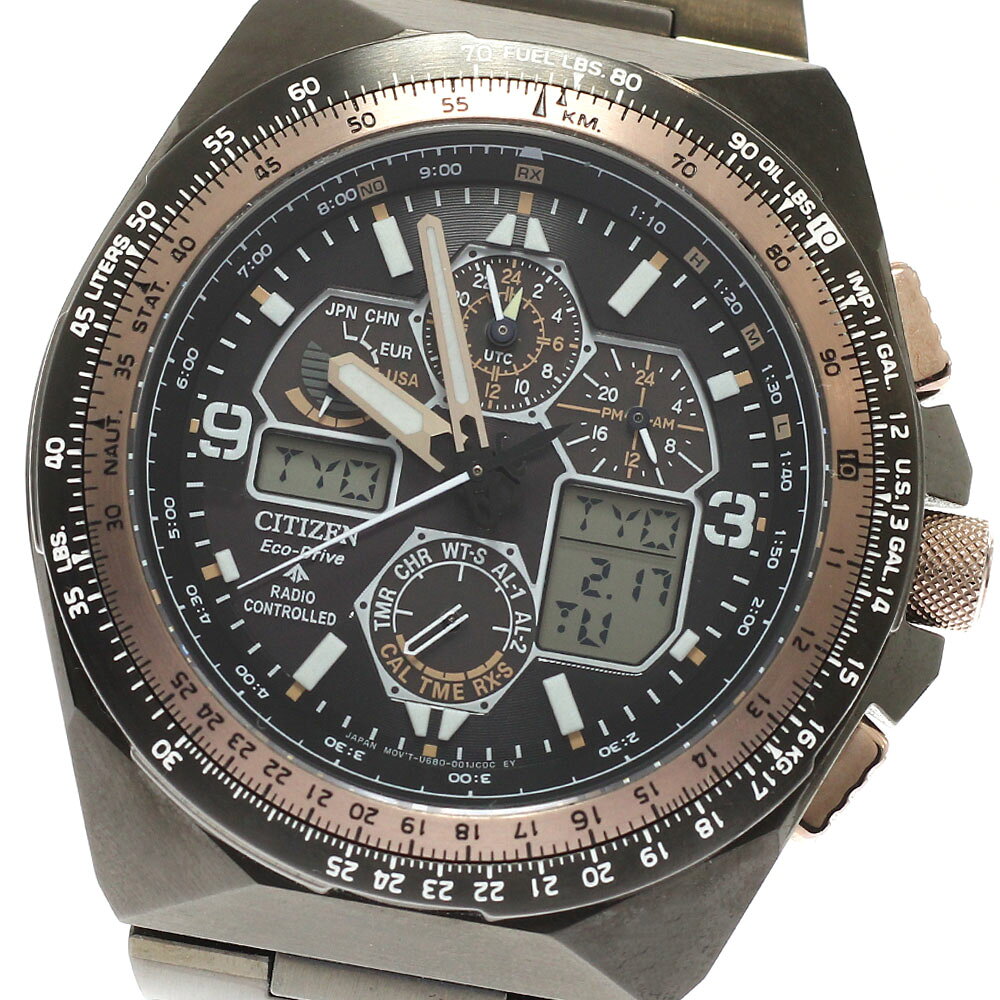 シチズン CITIZEN JY8146-54E/U680-003JD09 プロマスター SKY 35周年記念 エコドライブ ソーラー電波 メンズ 美品 内箱・保証書付き_944048【中古】