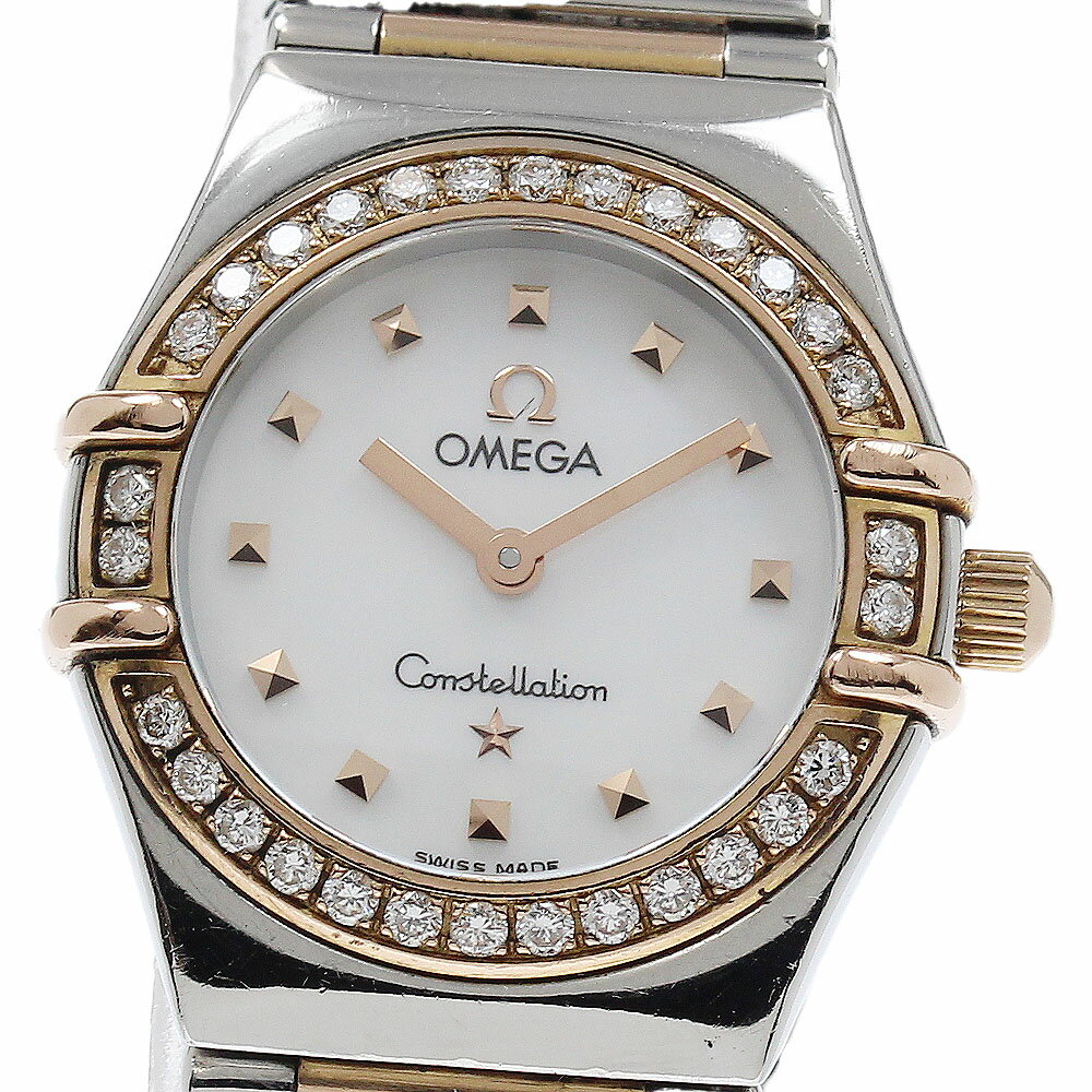 オメガ OMEGA 1368.71 コンステレーションミニ マイチョイス ダイヤベゼル クォーツ レディース _944591【中古】