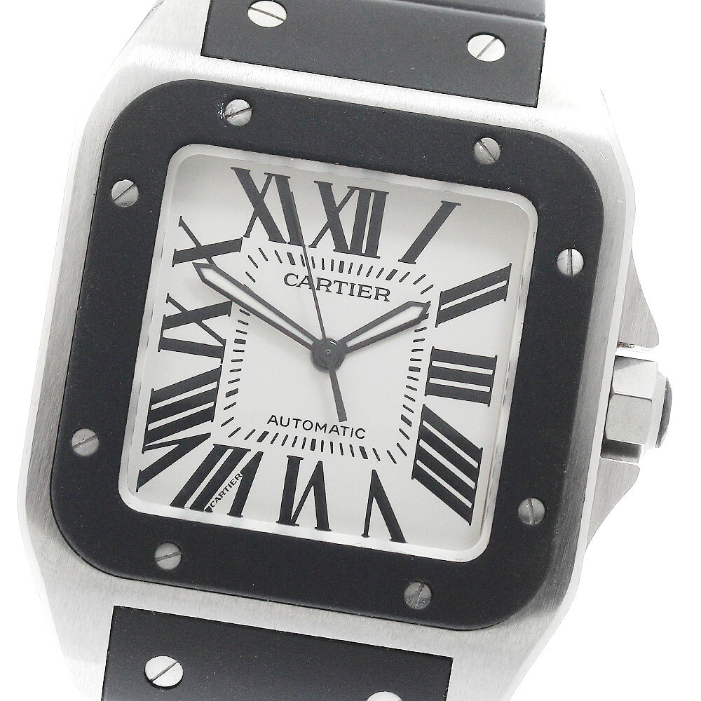 カルティエ CARTIER W20121U2 サントス100LM 自動巻き メンズ _941121【 ...
