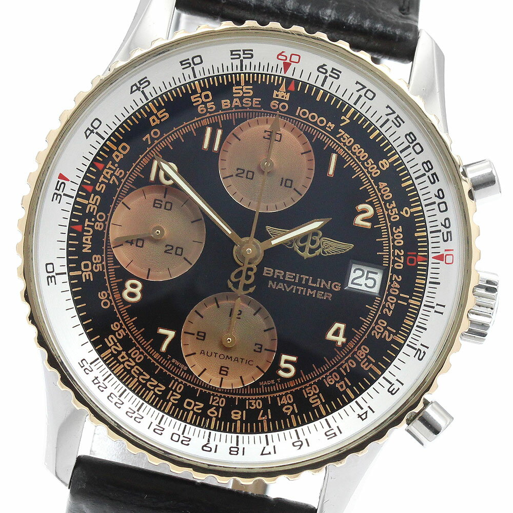 ブライトリング BREITLING D13022 オールドナビタイマー クロノグラフ デイト 自動巻き メンズ _944009【中古】