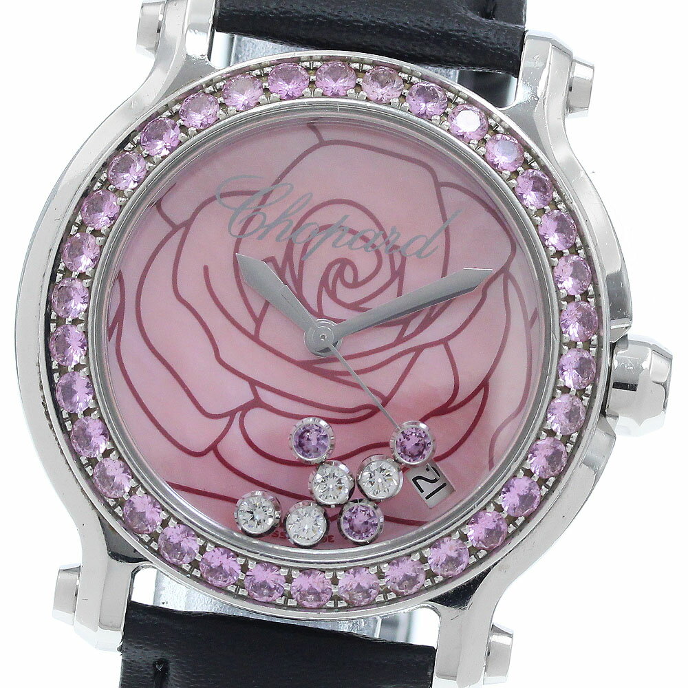 ショパール Chopard 278475-3030 ハッピースポーツ La Vie En Rose クォーツ レディース _944014【中古】