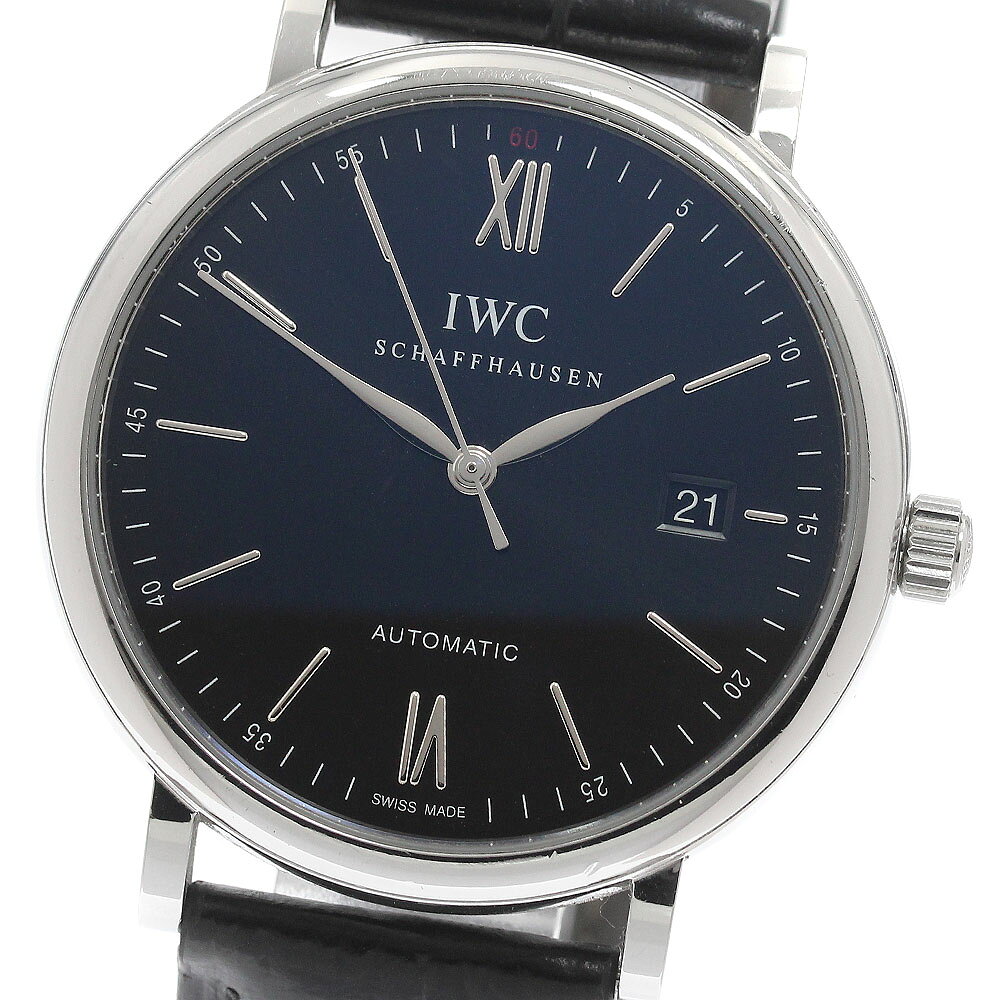 IWC IWC SCHAFFHAUSEN IW356502 ポートフィノ デイト 自動巻き メンズ  ...