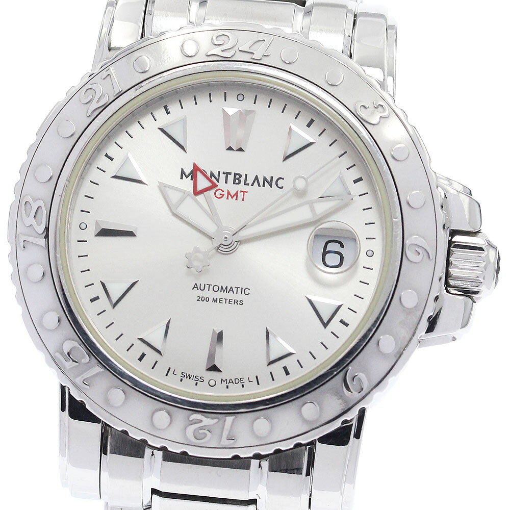 モンブラン MONTBLANC 7061 GMT スポーツ デイト 自動巻き メンズ 良品 _942669【中古】