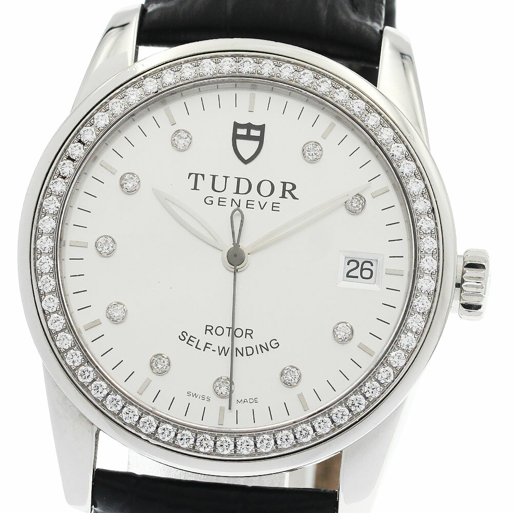 Rakuten - チュードル TUDOR 55020 グラマー ダイヤベゼル デイト 自動巻き メンズ 良品 保証書付き_945976【中古】
