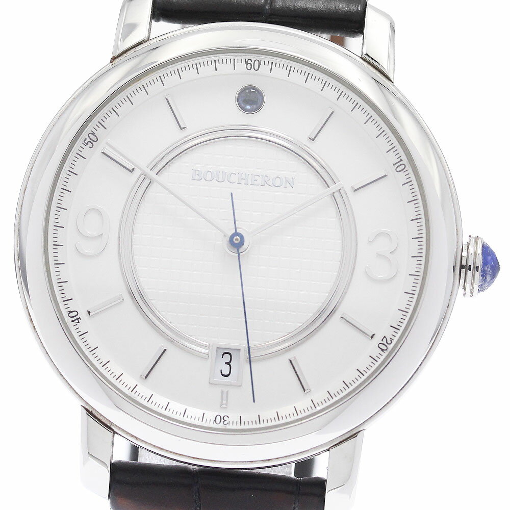 ブシュロン Boucheron WA021201 エピュール デイト 自動巻き メンズ 保証書付き_943089【中古】