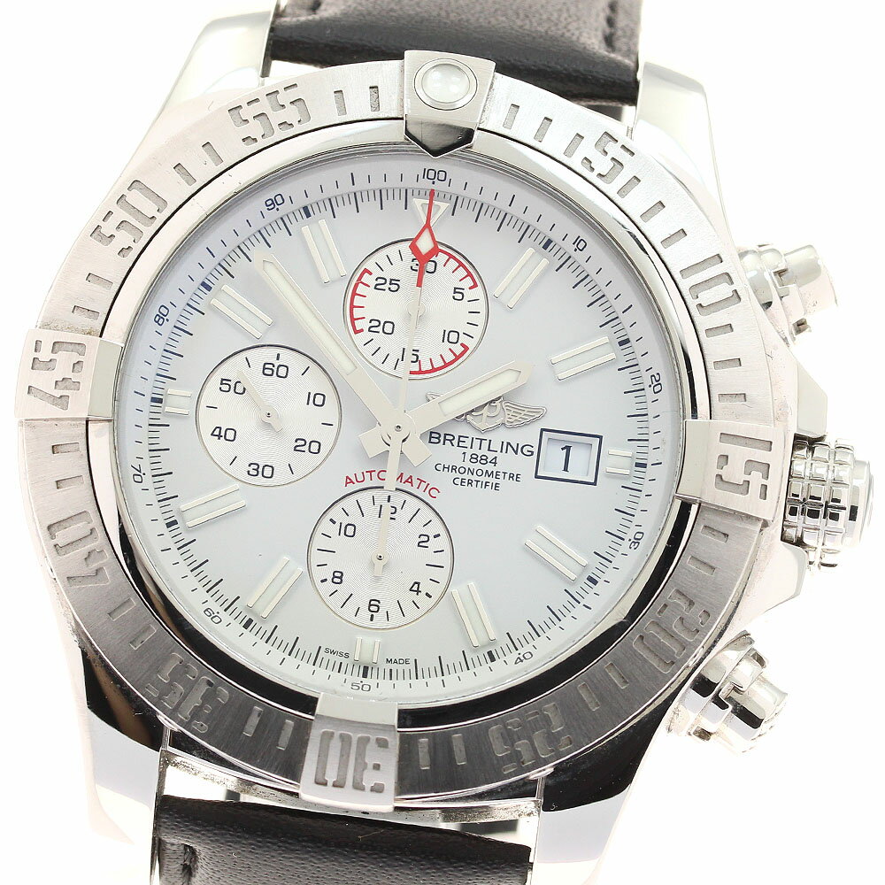 ブライトリング BREITLING A13371 スーパーアベンジャー2 デイト クロノグラフ 自動巻き メンズ 箱・保証書付き_943114【中古】