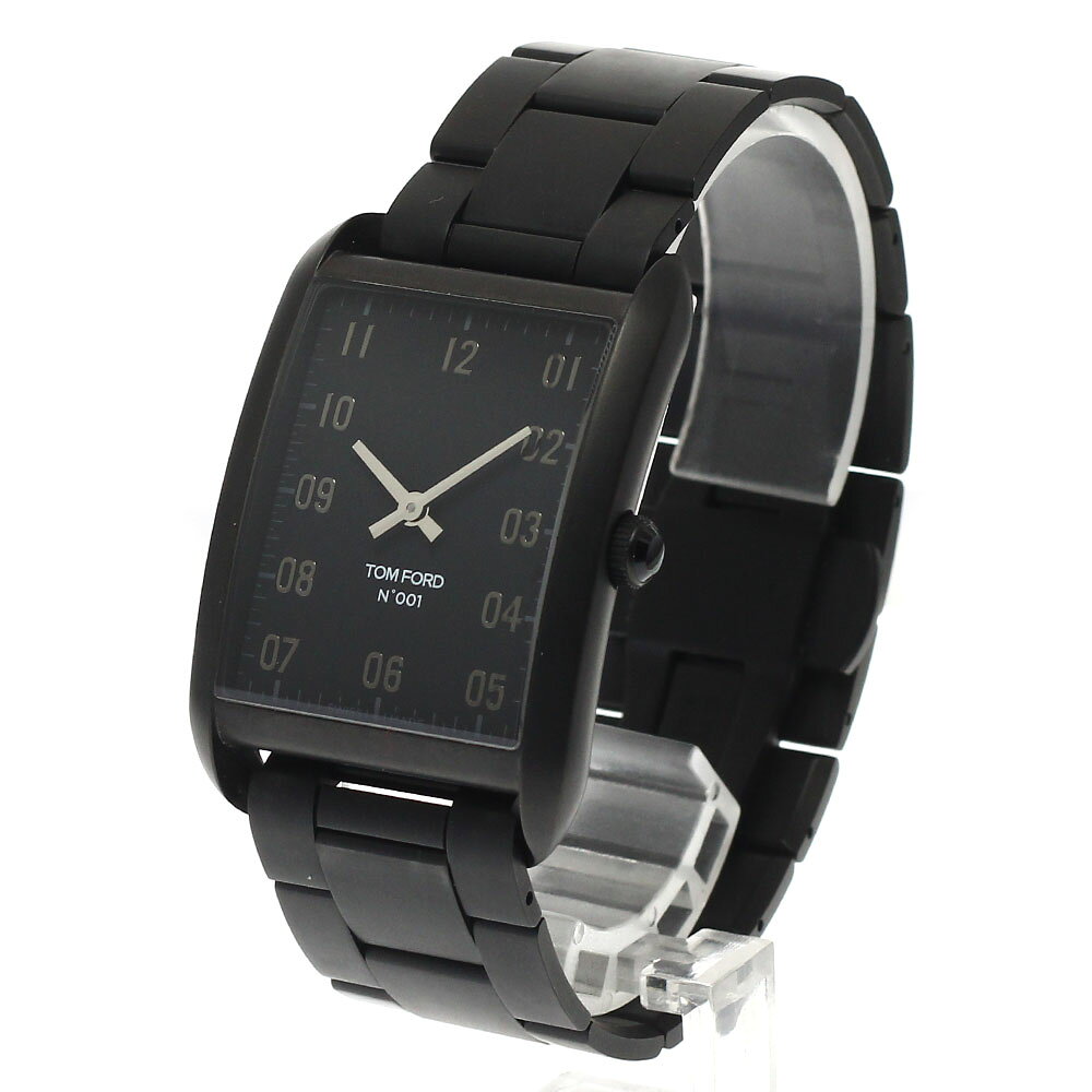 トムフォード TOM FORD TFT001006 N.001 ブラックDLCケース クォーツ メンズ 美品 箱・保証書付き_9 closer01-10257764 CLOSER サンプル画像3