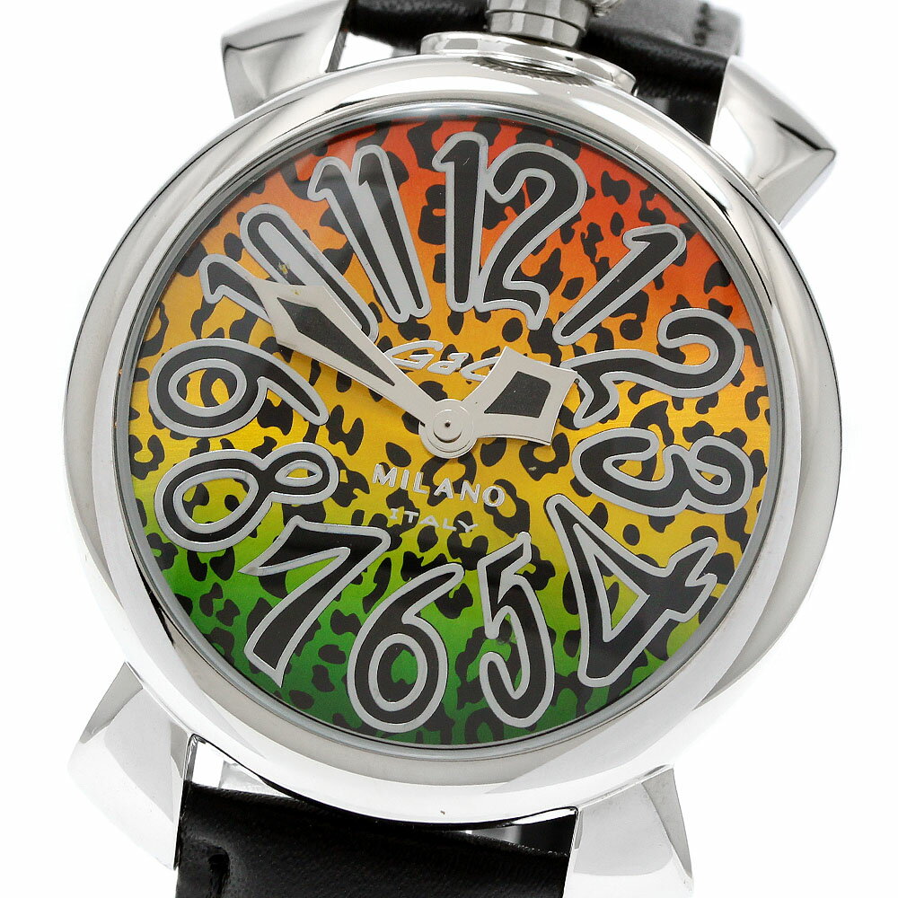 ガガミラノ GaGa MILANO 5020.ART.01 マヌアーレ40 世界500本限定 クォーツ レディース 良品 保証書付き_945238【中古】