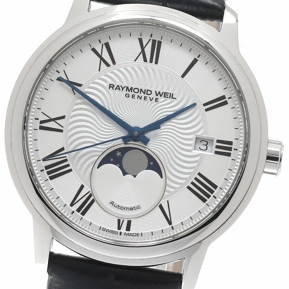 レイモンドウィル RAYMOND WEIL 2239-STC-00659 マエストロ ムーンフェイズ 自動巻き メンズ 保証書付き_945273【中古】