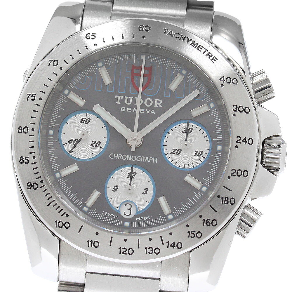 チュードル TUDOR 20300 スポーツ クロノグラフ デイト 自動巻き メンズ 良品 _877 ...