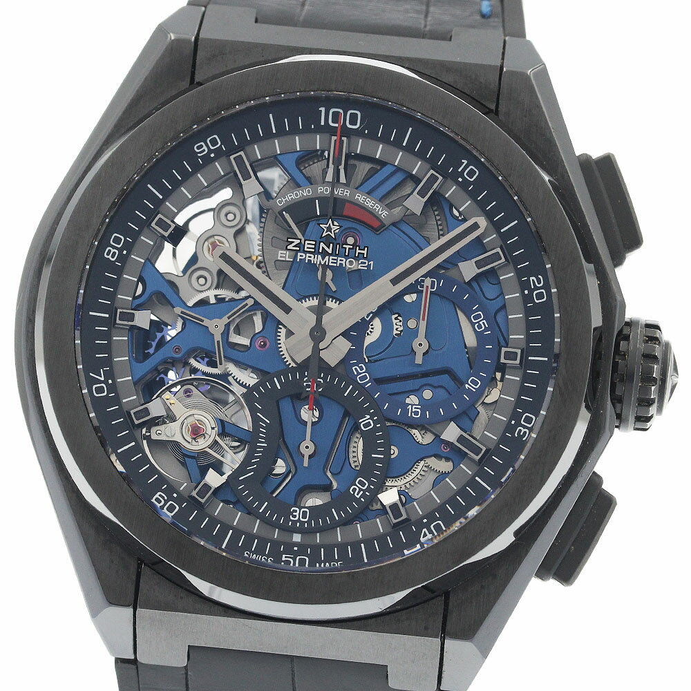 樂天商城 - ゼニス ZENITH 49.9001.9004/78.R915 デファイ エル プリメロ 21 ブティック限定 世界250本 自動巻き メンズ 良品 箱・保証書付き_892006【中古】