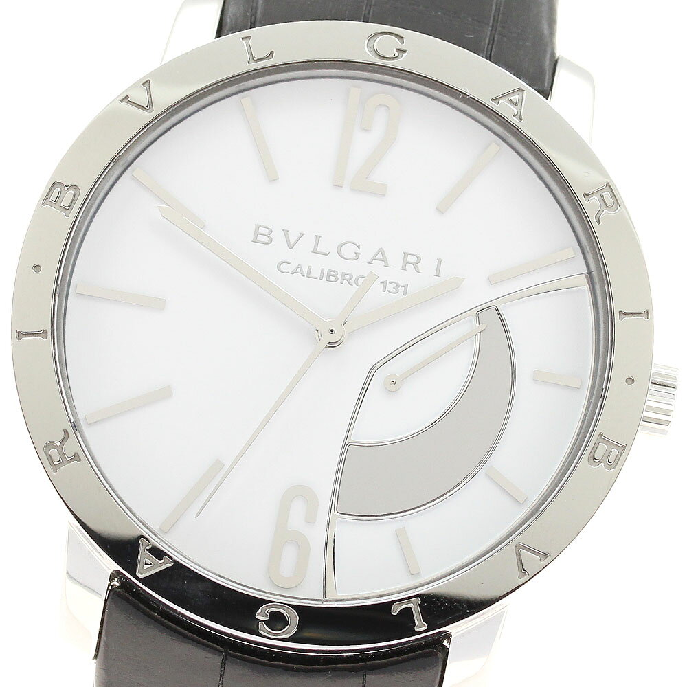 ブルガリ BVLGARI BB43SRM/101870 ブルガリブルガリ リザーブ・ド・マルシェ 手巻き メンズ 極美品 保証書付き_943496【中古】