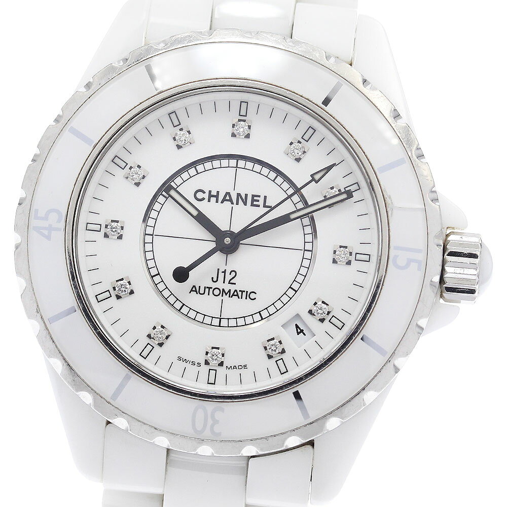シャネル CHANEL H1629 J12 38mm 白セラミ�