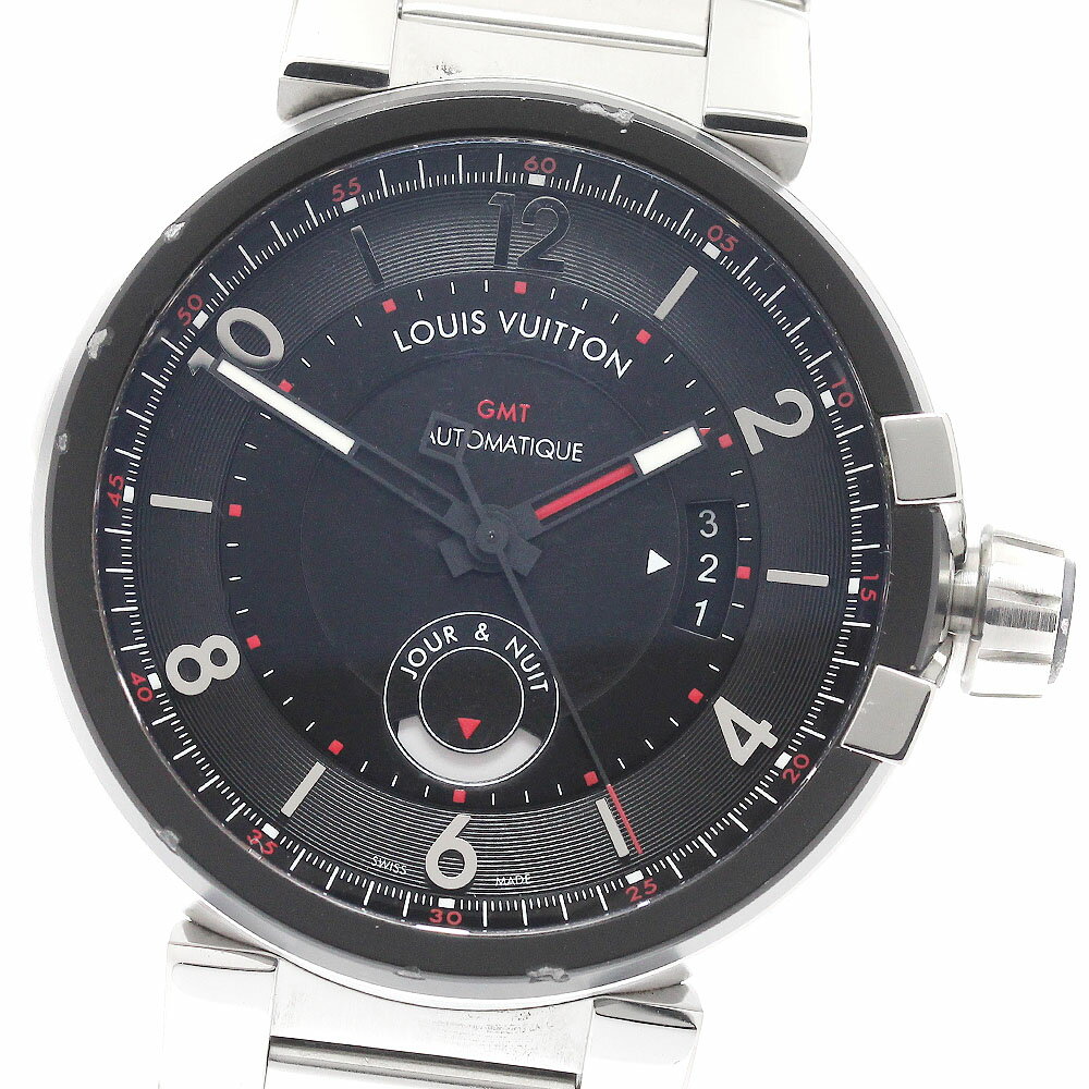 ルイ・ヴィトン LOUIS VUITTON Q1156 タンブール エボリューション GMT 自動巻き メンズ _940174【中古】