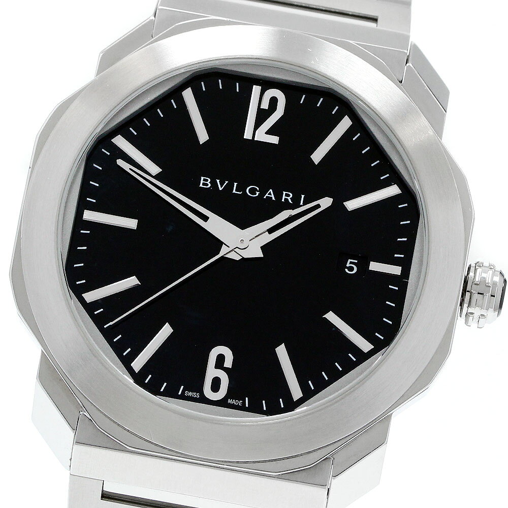 ブルガリ BVLGARI OC41S オクト デイト 自動巻き メンズ 美品 _944831【中古】