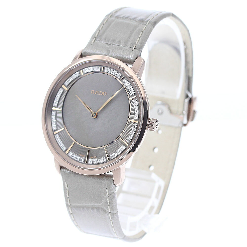 CLOSERのラドー RADO 420.6071.3/R14071926 ダイヤスター セラモス 48Pダイヤ クォーツ メンズ 美品 箱・保証書付き_946982【中古】｜アングル3