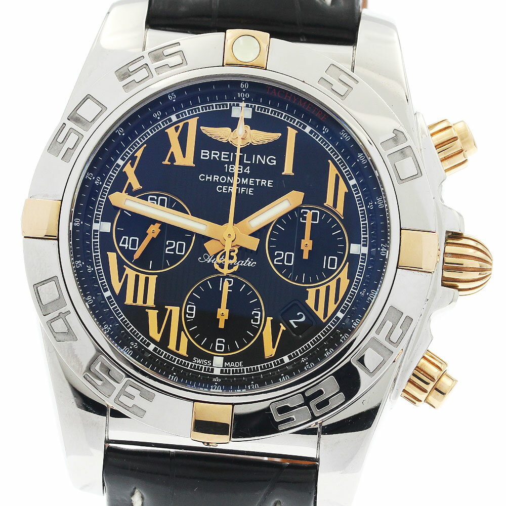 訳あり ブライトリング BREITLING IB0110 クロノマット44 ビコロ クロノグラフ 自動巻き メンズ _897192【中古】