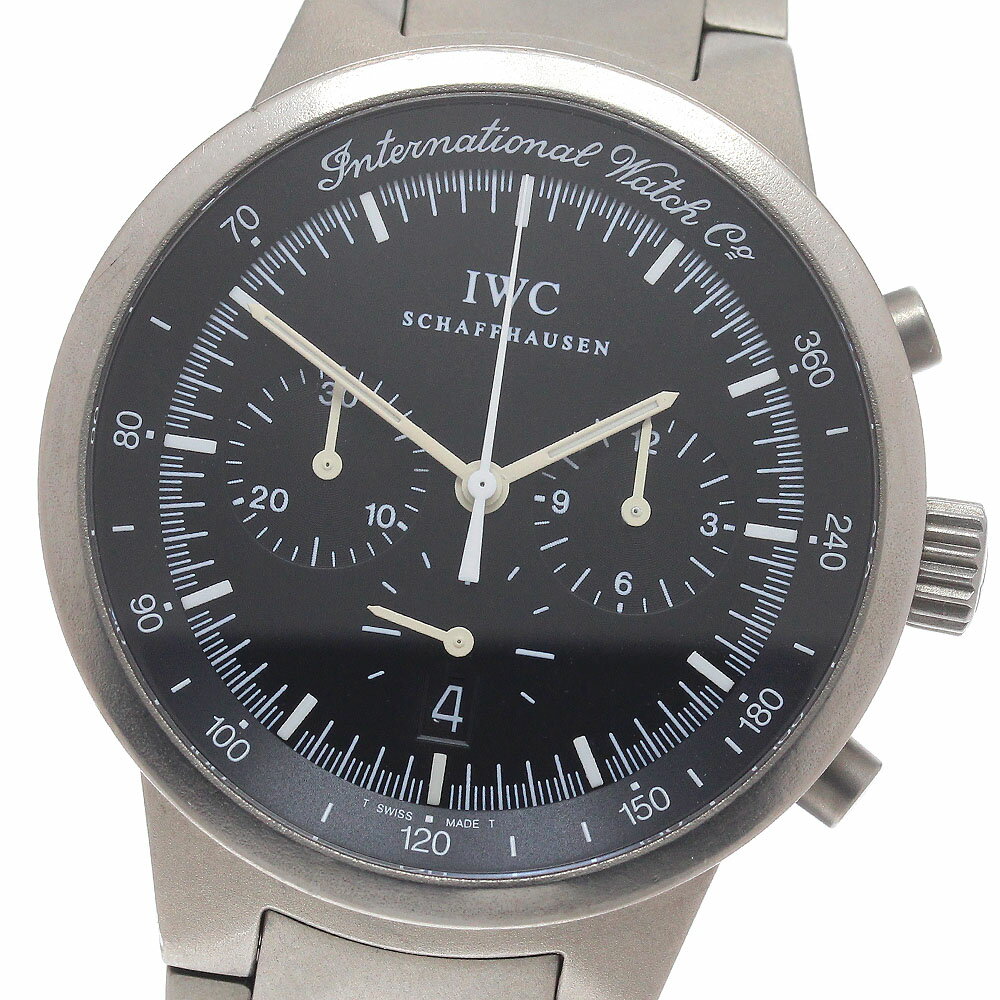 ジャンク IWC IWC SCHAFFHAUSEN IW372701 GST デイト クロノグラフ クォーツ メンズ _930846【中古】