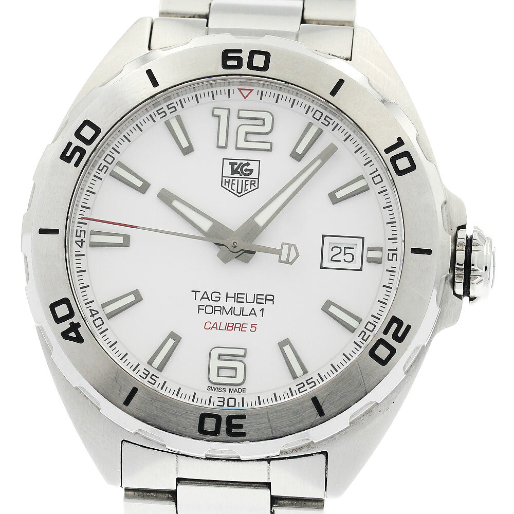 訳あり タグホイヤー TAG HEUER WAZ2114 フォーミュラ1 デイト 自動巻き メンズ 保証書付き_938575【中古】